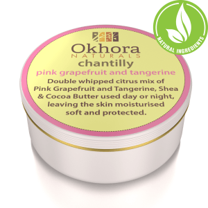 Okhora Naturals Chantilly Pink Grapefruit and Tangerine Body Butter