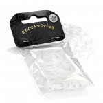 Z 250 Pieces Clear Hair Elastic Bands