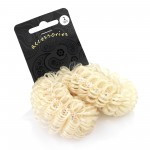 Z Two Piece Blonde Imitation Hair Elastic Donut